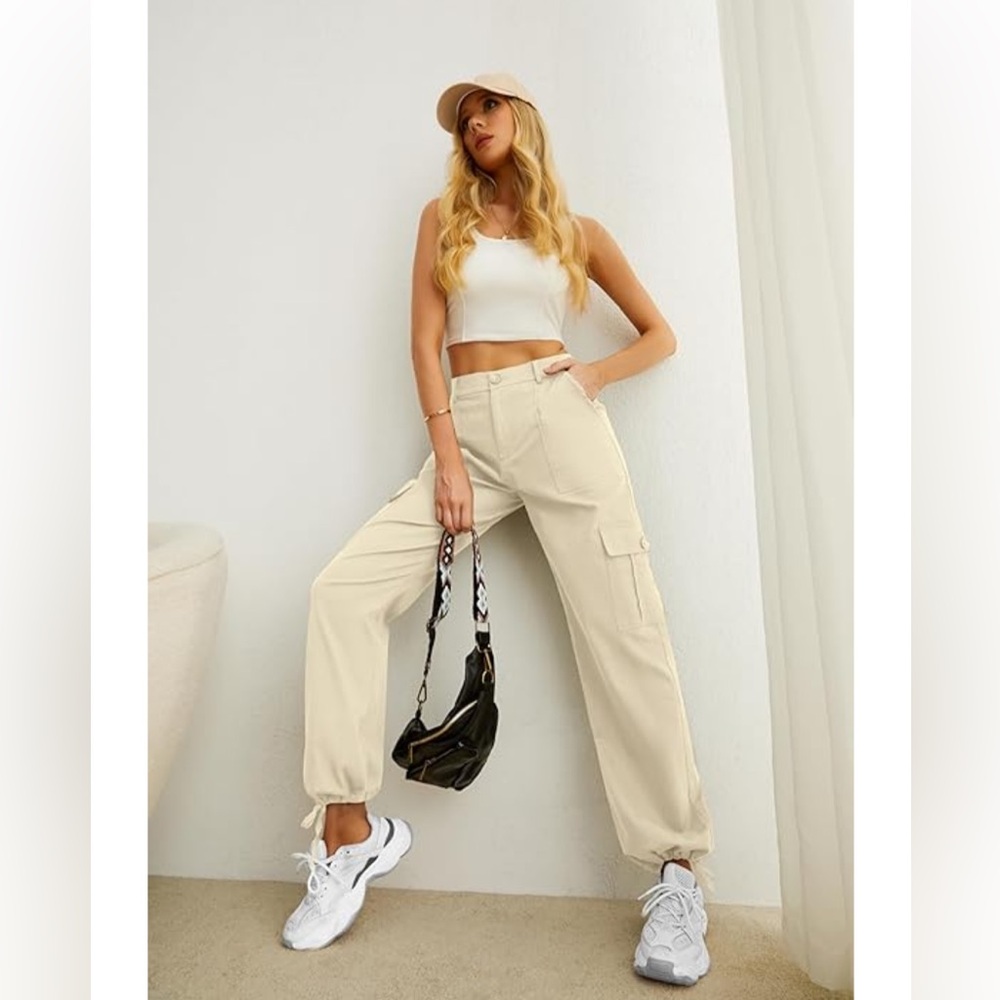 Lepuno High Waisted Cargo Pants